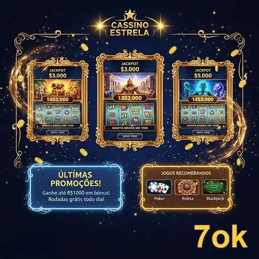 Imagem do jackpot do cassino Estrela no site 7ok, destacando prêmios emocionantes.