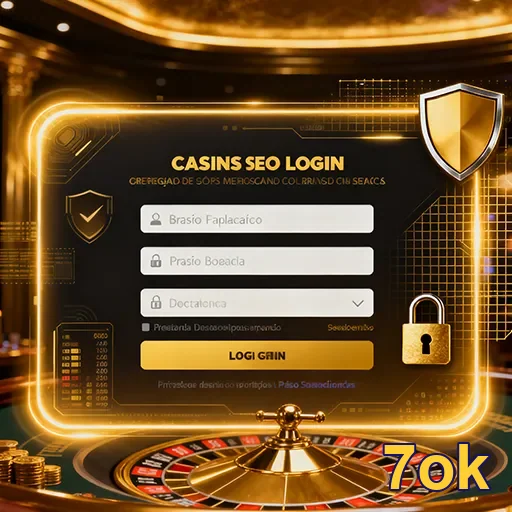 Formulário de login do cassino 7ok, facilitando o acesso aos jogos online.